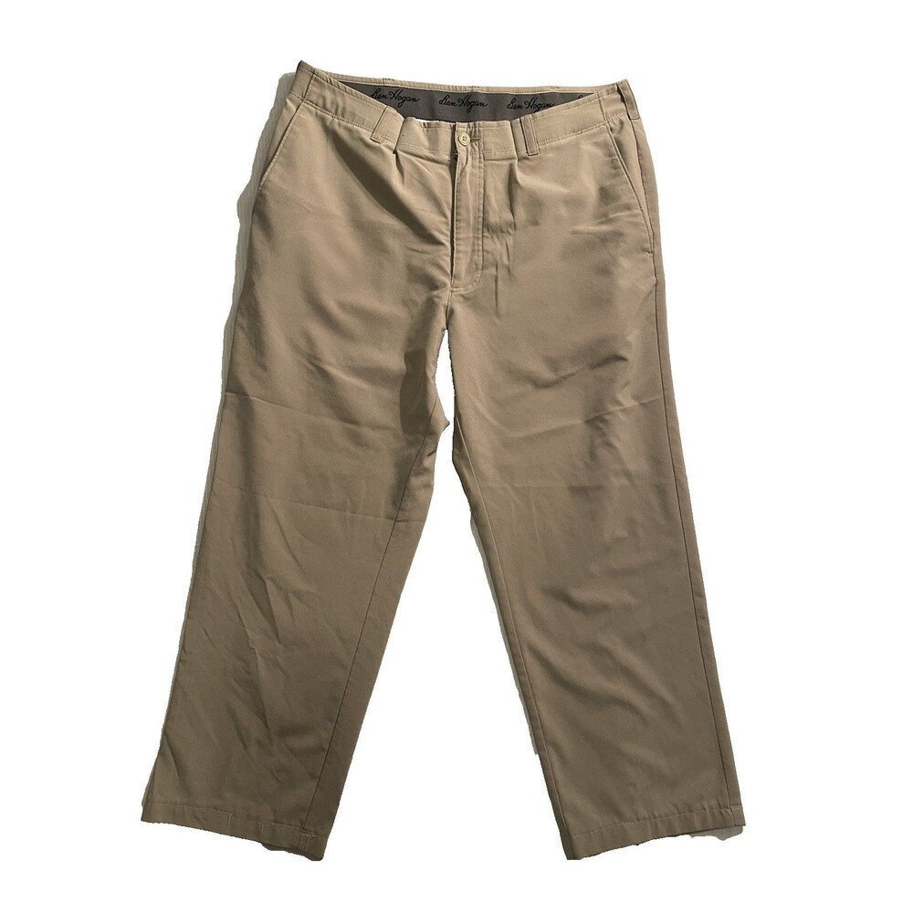 Ben Hogan Golf Pants Men’s Size 36x30 Altered 24" Inseam Beige Golfing Slacks